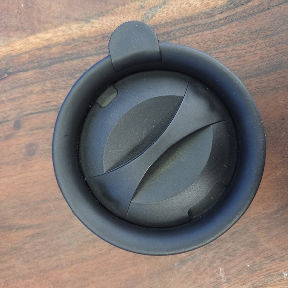 Longaberger Woven Traditions Travel Mug Ivory (Cream) w/Black Lid ~6.5" RETIRED - Picture 10 of 13